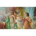 thumbnail image 3 of Hans Zatzka 14x11 Black Modern Framed Museum Art Print Titled - A Classical Idyll, 3 of 5