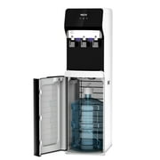 VECYS 3 or 5 Gallon Bottom Loading Water Dispenser for Hot, Room and Cold Water with Child Safety Lock, UV Self-cleaning Compressor Water Cooler Built-in 304 Stainless Steel Reserviors and Nightlight
