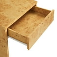 thumbnail image 3 of Hudson 1-Drawer Burl Wood Nightstand, 3 of 10
