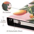 thumbnail image 3 of FORMRS 3 Ring Photo Album 4"x6" Self Adhesive Large Capacity PU Leather Cover, Vibrant Oranges, 3 of 8