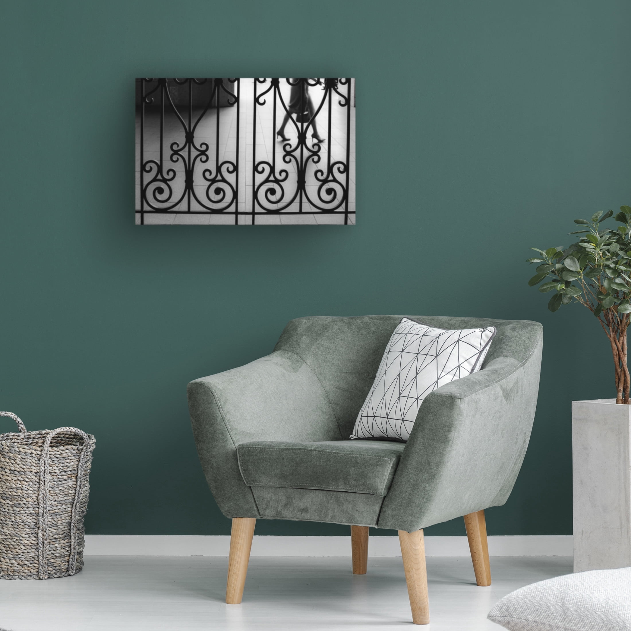 Canvas Wall Art - Masahiro Miyagi 'Street 15' Wall Art for Living Room, Bedroom, or Office D?cor by Trademark Fine Art - 32 x 22 Inches