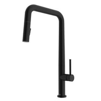 VIGO Parsons Single Handle Pull-Down Sprayer Kitchen Faucet in Matte Black