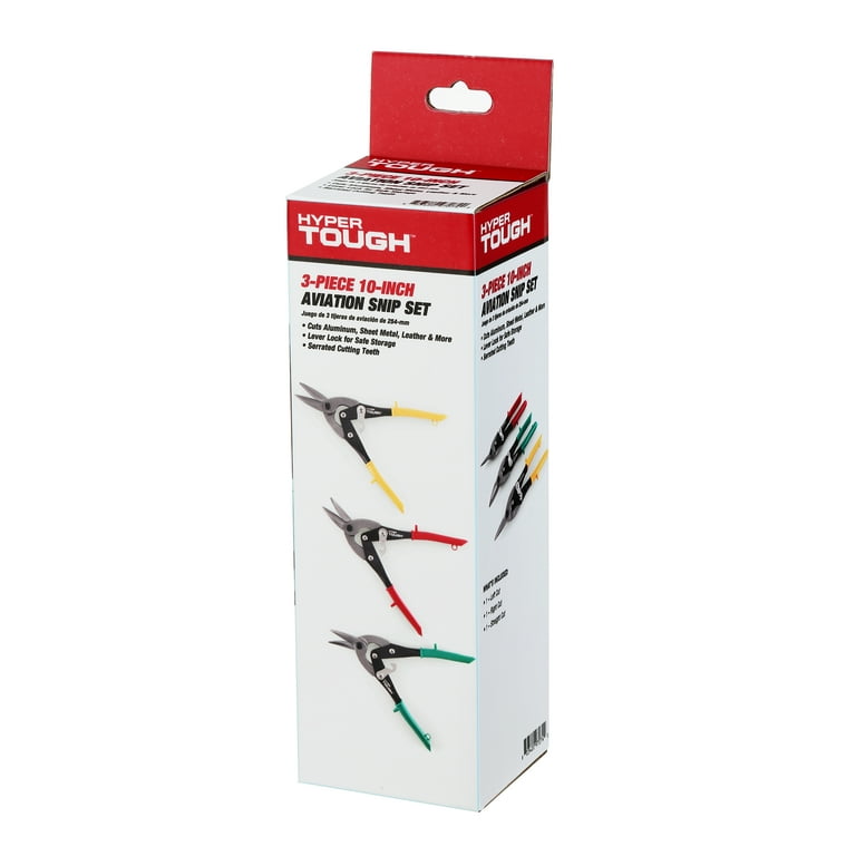 Hyper Tough 3 Piece Aviation Snip / Nippers Set with Cushion