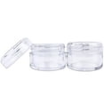 thumbnail image 5 of Beauticom 450 Pieces High Quality 20 Gram 20 ml (0.7 oz) Clear Round Acrylic Cosmetic Product Sample Travel Jars (Clear Lids), 5 of 5