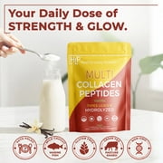 Healthy Living Proteins Multi Collagen Peptides Powder, Vanilla, 1lb