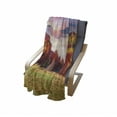thumbnail image 4 of Nature Soft Flannel Fleece Throw Blanket, Pastoral Colorful Autumn Morning in the Majestic Mountains European Peaks Print, Cozy Plush for Indoor and Outdoor Use, 50" x 70", Multicolor, by Ambesonne, 4 of 6