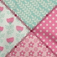 thumbnail image 1 of oneOone Cotton Poplin Medium Pink Fabric Florals Fabric For Sewing Printed Craft Fabric By The Yard 42 Inch Wide, 1 of 1