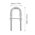thumbnail image 4 of Miangastore Bolt And Nut Set Silver 2Pcs 3.6X1.8X0.6In, 4 of 9