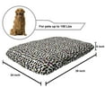thumbnail image 2 of Leopard Print Pet Bed, Repetitive Pattern of Modernized Big Cat Skin Motifs on Plain Background, Chew Resistant Pad for Dogs and Cats Cushion with Removable Cover, 24" x 39", Multicolor, by Ambesonne, 2 of 4