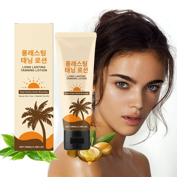 Deals of The Day Clearance! Long-Lasting Tanning Lotion for Moisturizing and Brightening Skin, Smooth and Even Tan, Skin Care for Healthy Glow, 100g