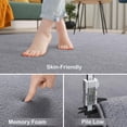 thumbnail image 2 of 2x3 Grey Area Rugs For Bedroom Living Room  Soft Modern Indoor Throw Low Pile Fluffy Small Rug Door Mat Washable Non Slip Entryway Carpet Home Decor, 2 of 6