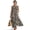 Beige Zebra Stripe, variant on Blue Palm Leaf Print Summer Maxi Dress Women, Sleeveless Tank Dress, Linen Look Long Dresses with Pockets, Loose Casual Flowy Beach Vacation Outfit, 2XL