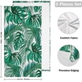thumbnail image 2 of Coolnut 2 Pieces Tropical Leaves Bath Towels Set, Absorbent Soft Skin-Friendly Easy Care Shower Towels for Bathroom Tub Pool Gym Camp Travel College Dorm Hotel 14.4"x28.3" Wash cloth, 2 of 6
