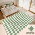 thumbnail image 2 of Washable Checke Rug x Low Pile Area Rug for Living Room Bedroom Nursery Modern Neutral Farmhouse Checkerboard Carpet Pet Kid Friendly, 2 of 9