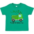 thumbnail image 3 of Inktastic My 1st St. Patrick's Day Green Fire Truck with Clovers Boys or Girls Toddler T-Shirt, 3 of 5