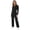 Black, variant on Womens Long Sleeves Coveralls Zipper Jumpsuit Stretchy Utility Work Overalls Mechanic Suit Workwear Hot Pink M