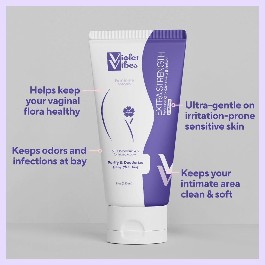 Violet Vibes New Extra-Strength Feminine Wash Gel (Extra-Strength - Unscented, 3 pack)