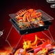 thumbnail image 5 of Parrilla de carbón plegable Estufa de Parrilla de fogata portátil para 2-3 personas Fogata para para viajes, picnics, patio, camping, Gloria Estufa de parrilla para barbacoa, 5 of 9