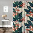 thumbnail image 2 of Orinice  Jungle Shower Curtain, Retro Style Island Nature  36x72, 2 of 7