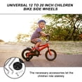 thumbnail image 2 of Universal Bicycle Training Wheels 12 to 20 Inch Wheels Children Bike Side Wheels Black, 2 of 8