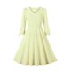 thumbnail image 1 of Moda mujer verano Retro Casual Pullover Color sólido Sexy manga larga vestido largo Fridja  yut3907, 1 of 3