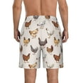 thumbnail image 3 of Naloa Various Chicken Men's Beach Shorts, Surfing shorts, Swim trunks, Quick Dry Swim Trunks for Surfing Beach Fun - X-Large, 3 of 9