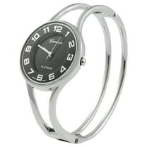 Platinum Polished Bangle Women's Watch