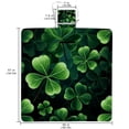thumbnail image 2 of Saint Patrick's Day Canvas Picnic Mat Waterproof Outdoor Blanket with Carrying Strap - Large Size for Family Beach Trips and Camping, Durable and Easy to Clean, 2 of 6