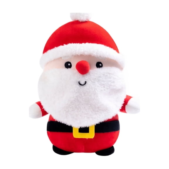 Cthrlog Stuffed Animal Santa Claus Plushies Bedtime Soft Plush Toy Weighted Cute Gifts Classic Red Suit Design Kids Holiday Christmas Birthday Decor