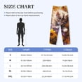 thumbnail image 4 of Vsdgher Cute Cat Sunflower Print Mens Pajama Pants Sleep & Lounge Pants, PJ Bottoms With elastic waistb and Pockets, 4 of 5