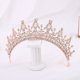 thumbnail image 2 of Zhuge Tiara de boda para novia, diadema de princesa, corona nupcial, joyería para el cabello con diamantes de imitación de cristal, decoración para novia, cumpleaños, graduación, boda (oro), 2 of 4