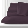 thumbnail image 3 of Premium Home Collection Microfiber Soft Cooling Bed Sheet Set - 6 Piece, Queen, Egg Plant, 3 of 7
