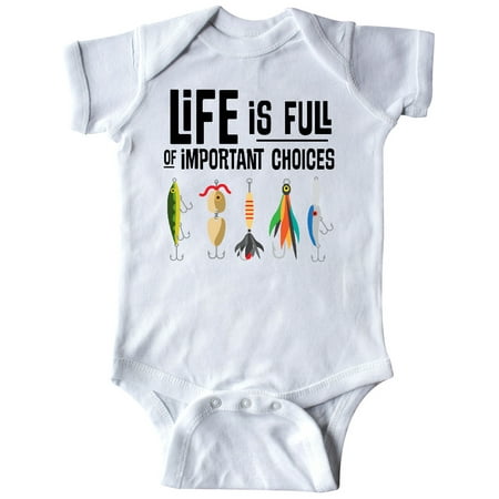 

Inktastic Fishing Life is Full of Important Choices Gift Baby Boy or Baby Girl Bodysuit