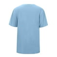 thumbnail image 5 of REDARER Boys Short Sleeve T-Shirt Crew Neck Casual Top Comfortable Summer Tee For Kids Everyday Basic Wear,Color:Light Blue,Size:9-10 Years, 5 of 7