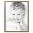 thumbnail image 2 of ArtToFrames 30" x 39" Aged White Gold Picture Frame, 30x39 inch Silver Wood Poster Frame (WOM-2036),  Pack, 2 of 7