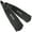 Black/Black, variant on Seac  W-22, Long Freediving Fins with interchangeable Blade (Black/Red, 12.5-13.5)