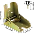 thumbnail image 2 of 4 piezas de accesorios de hardware: bisagra para pata de mesa plegable de 90 grados, 2 of 5