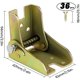 thumbnail image 2 of Bisagra plegable con autobloqueo, accesorio multifuncional para patas de muebles para superficies de madera y acero, soporte de extensión resistente con botón de apertura con resorte, 2 of 5