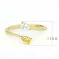 thumbnail image 2 of Gold Womens Ring Yellow Zircoin Stainless Steel Anillo Color Oro Amarillo Para Mujer Acero Inoxidable, 2 of 5