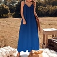thumbnail image 2 of Blue. Symbolizes Inspiration Stability Kindness. Ombre. Gradient. Sleeveless Dress Women Clothing Prom Clothing Ball Gown, 2 of 6
