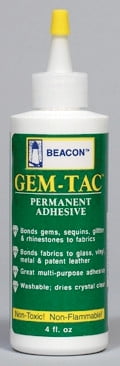 Beacon Clear Gem-Tac Embellishing Glue, 4 oz. Bottle