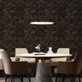 thumbnail image 3 of Abyssaly Floral Wallpaper Peel and Stick 17.3"×118" Floral Black Wallpaper Vintage Self Adhesive Textured Contact Paper Home Decor Wall Covering Old Furniture Renovation, 3 of 9