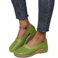 thumbnail image 1 of Chaussures pour Femmes Sandales Compensées Ajourées Décontractées Confortables à Enfiler, 1 of 4