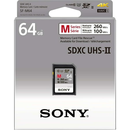 UPC: 0027242898097 | Sony Sf-m Series Sf-m64 – Flash Memory Card – 64 Gb – Uhs-ii U3 / Class10 – Sdxc Uhs-ii