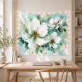 thumbnail image 5 of White Magnolia Watercolor Tapestry Wall Hanging, 5 of 7