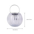 thumbnail image 3 of PENGXIANG 1Pc Solar Lamp Handheld Pumpkin Light Exquisite Lighting Decoration (White), 3 of 5