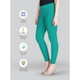 thumbnail image 4 of Stylesindia Women Leggings Breathable Women Wear Versatile Tights for Women Elastic Waistband Comfort Lady Leggings (Cotton, Aquamerine), 4 of 4
