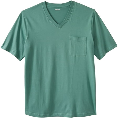 Kingsize Men's Big & Tall Shrink-less Lightweight V-neck Pocket (Best Way To Shrink A Shirt)