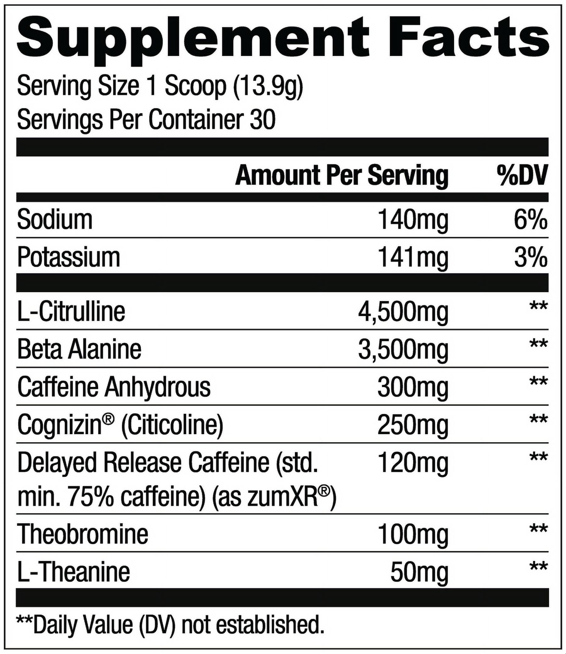 RYSE Loaded Daily Pre Workout Powder - Strawberry Squeeze - 30 Servings