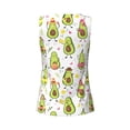 thumbnail image 5 of Easygdp Avocado Playing Music Women's Workout Tank Top, Running Top, Hiking Shirt, Quick-Dry for Running, Yoga, Hiking - Small, 5 of 9